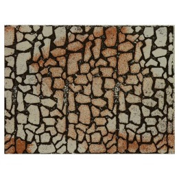 Panel de corcho coloreado con piedras grandes de 33x25x1 cm