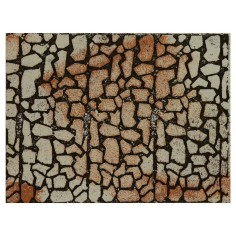 Panel de corcho coloreado con piedras grandes de 33x25x1 cm