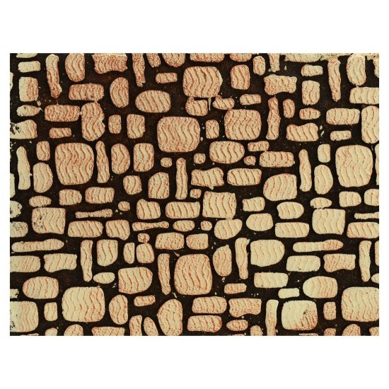 Colored panel in cork with stones sfalsate cm 33x25x1