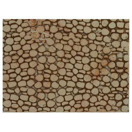 Panel de corcho coloreado con piedras pequeñas de 33x25x1 cm