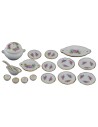 Set piatti in porcellana 17 pezzi Mondo Presepi