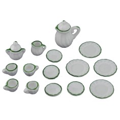 Set da tè e da caffè in porcellana 15 pezzi Mondo Presepi