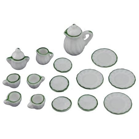 Set da tè e da caffè in porcellana 15 pezzi Mondo Presepi