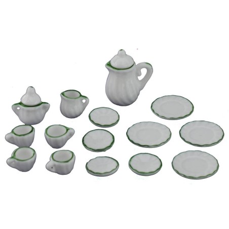 Tea set and coffee in porcelain 15 pieces