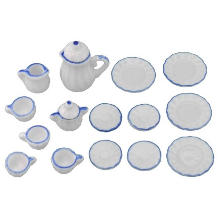 Tea set and coffee in porcelain 15 pieces