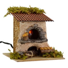 Forno per pane con luce funzionante cm 15x15x14 h.
