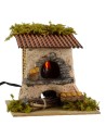 Forno per pane con luce funzionante cm 15x15x14 h. Mondo Presepi