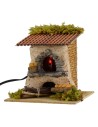 Forno per pane con luce funzionante cm 15x15x14 h. Mondo Presepi