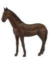 Cavallo marrone in resina per statue da 30 cm Mondo Presepi