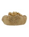 Basket jute with eggs cm 4,5 -miniature neapolitan nativity
