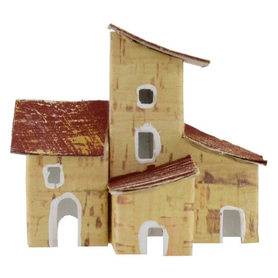 Juego de 2 casitas para belén de 7x3x8 cm de altura.