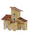 Juego de 2 casitas para belén de 7x3x8 cm de altura.