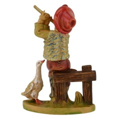 Maiden seated with flute in pvc lux series 12 cm 2