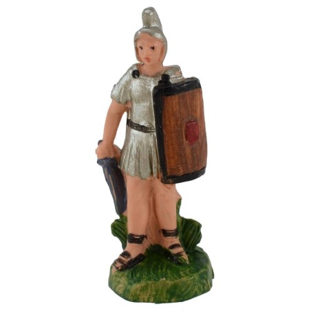 Soldato romano con scudo 4 cm in pvc Mondo Presepi