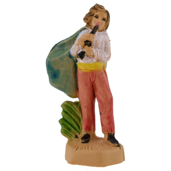 Flautista 4 cm en pvc lux Mundo Pesebres