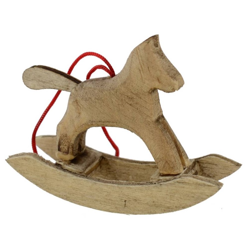 Wooden rocking horse cm 5,7x4, 4 h