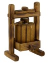 Torchio artigianale in legno 7,8x6,8x12,5 h Mondo Presepi