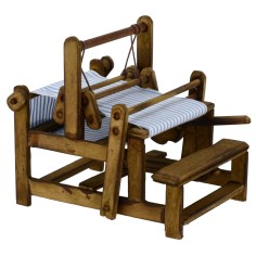 Telar de tejedor de madera cm 7x9x8 h Mundo 2