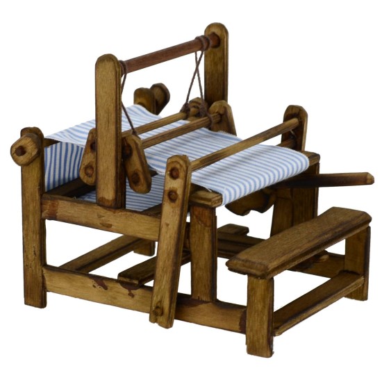 Telaio da tessitore in legno cm 7x9x8 h Mondo Presepi