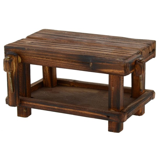 Table with wooden morse cm 14,5x9, 5x7, 5 h