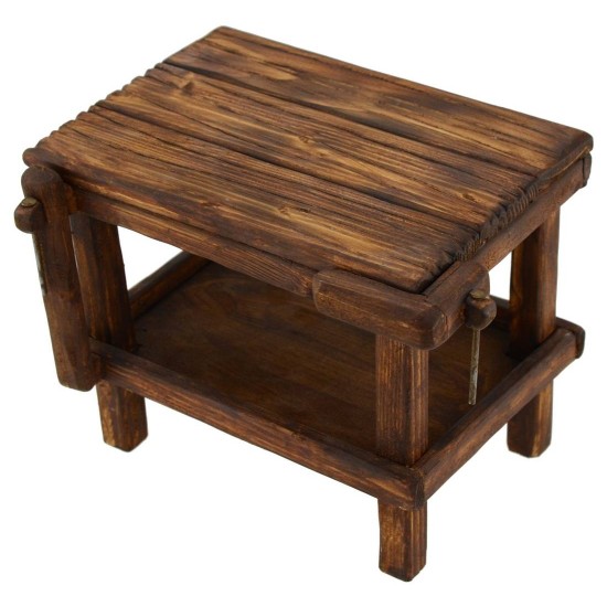Table with wooden morse cm 18x10x15 h. for statues from 30 cm