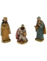Conjunto de 3 Reyes Magos en resina serie de 14-15 cm