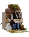 Cerniatore 10 cm in movimento Mondo Presepi