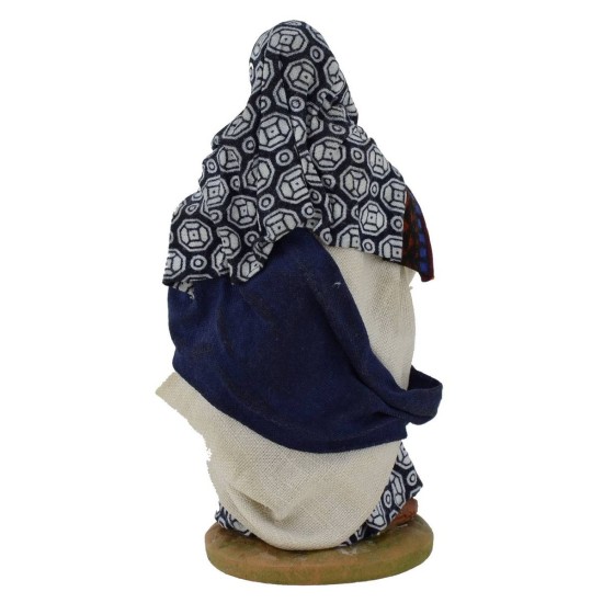 Donna con cesto di arance 12 cm Mondo Presepi