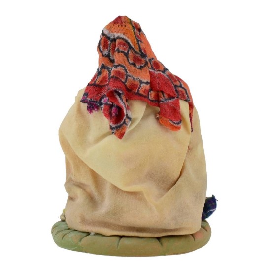 Lavandaia inginocchiata serie 10 cm Mondo Presepi