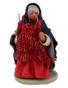 Magliaia seduta serie 10 cm Mondo Presepi