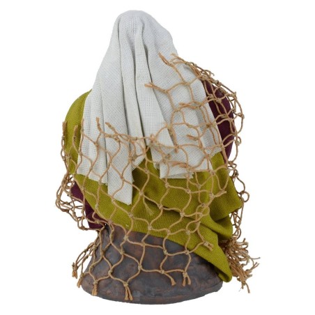 Seated fisherman with net series 10 cm World Nativity