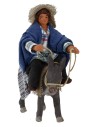 Pastor in saddle at donkey 10 cm