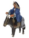 Pastor in saddle at donkey 10 cm