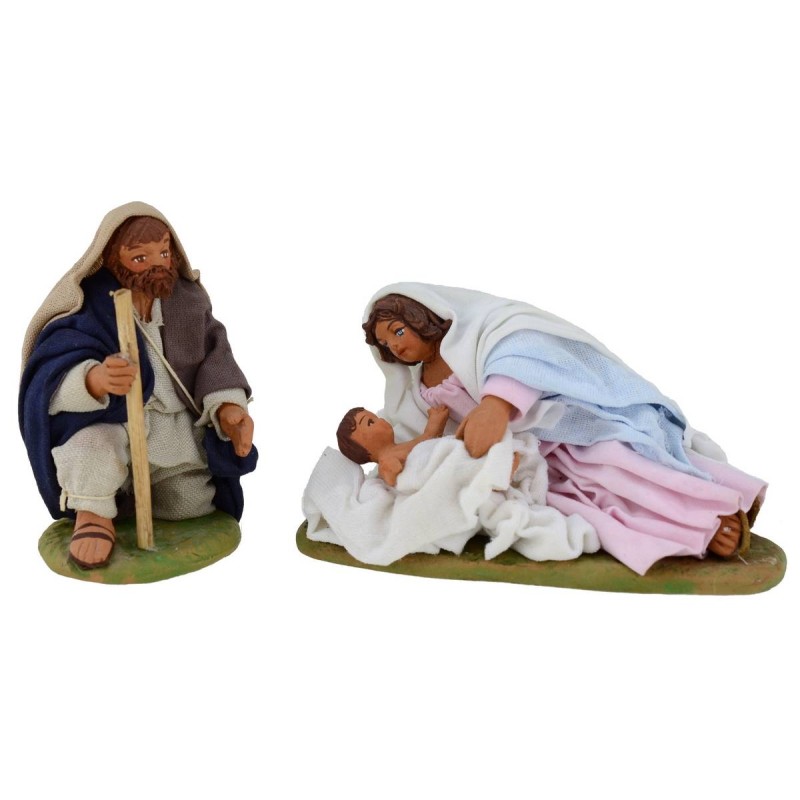 Nativity with Madonna and Bambinel coricates 10 cm