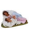 Natividad con la Virgen y el Niño acostados serie 10 cm