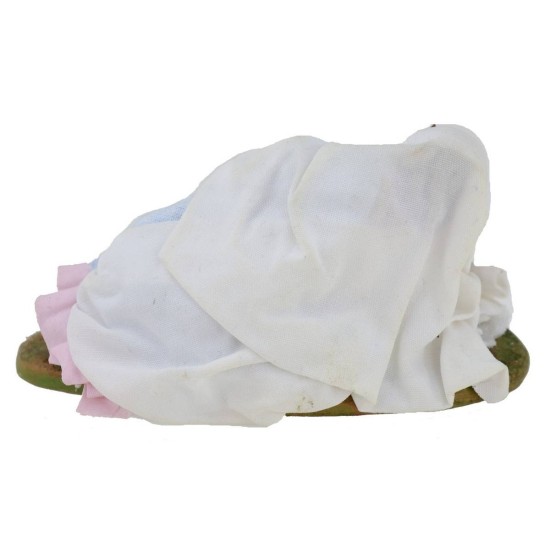 Nativity with Madonna and Baby Lying Down 10 cm World Nativity