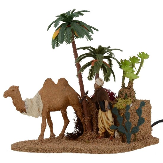 Arabo con cammello con doppio movimento serie 10 cm Landi Mondo