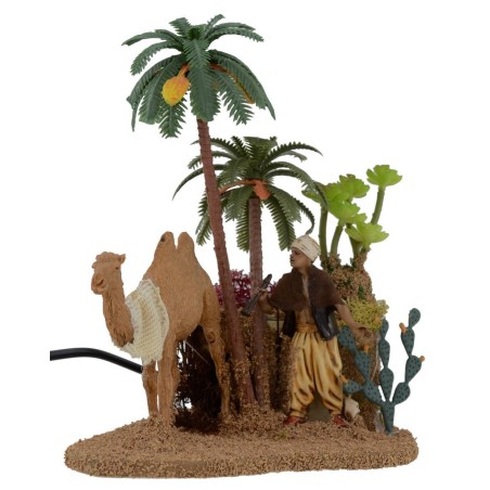 Arabo con cammello con doppio movimento serie 10 cm Landi Mondo
