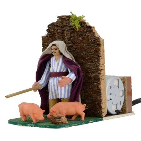 Allevatore di maiali arabo serie 8 cm in movimento