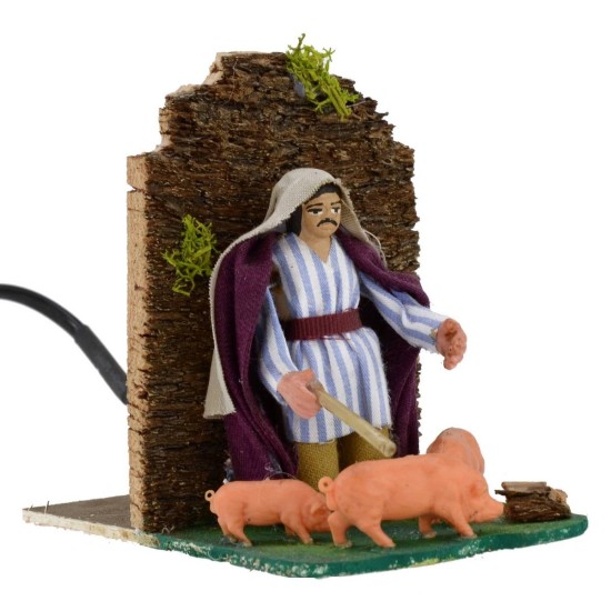 Allevatore di maiali arabo serie 8 cm in movimento