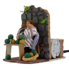 Venditore di meloni serie 8 cm in movimento Mondo Presepi