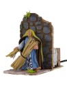 Campesino oriental con haces de paja serie 8 cm en movimiento