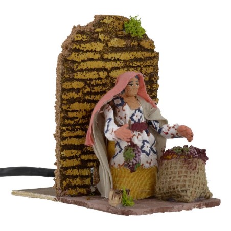 Vendemmiatrice serie 8 cm in movimento Mondo Presepi