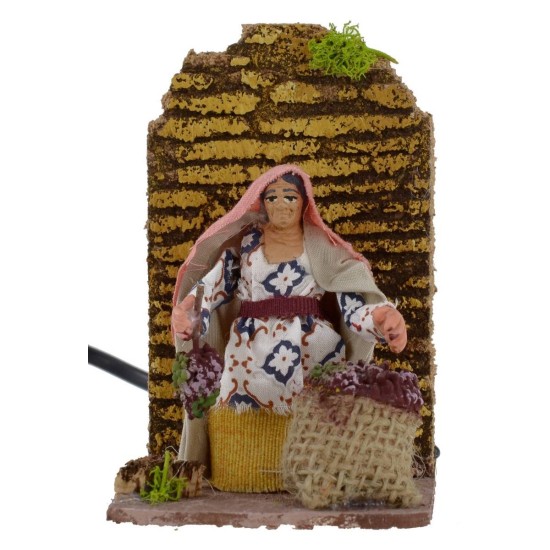 Vendemmiatrice serie 8 cm in movimento Mondo Presepi
