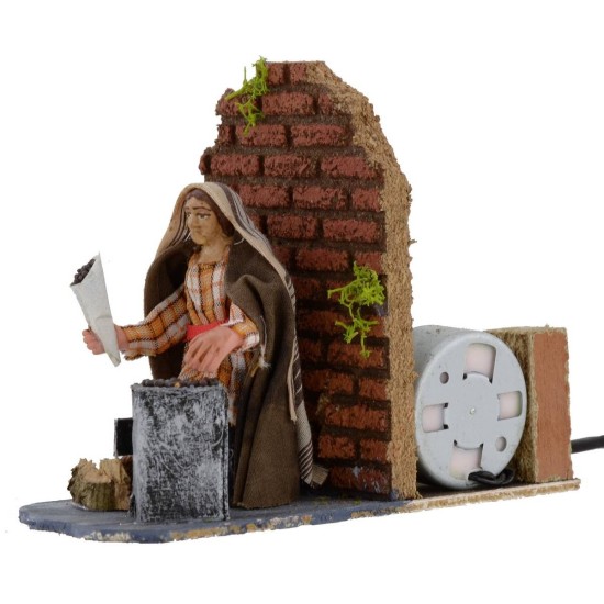 Castagnaro orientale serie 8 cm in movimento Mondo Presepi