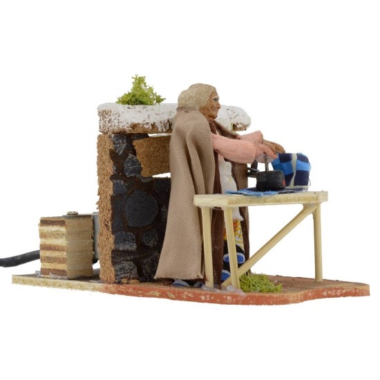 Stirrer series 8 cm in motion for presepe