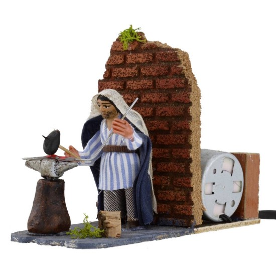 Fabbro serie 8 cm in movimento Mondo Presepi