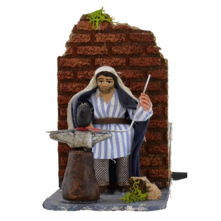 Fabbro serie 8 cm in movimento Mondo Presepi