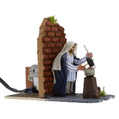 Fabbro serie 8 cm in movimento Mondo Presepi 2