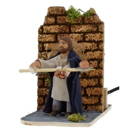 Baker 8 cm in motion for presepe